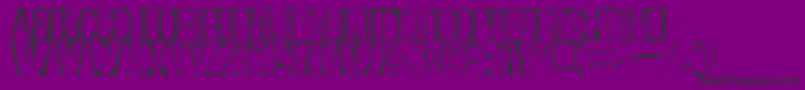 RaptureRegular Font – Black Fonts on Purple Background