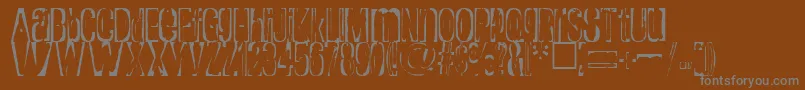 RaptureRegular Font – Gray Fonts on Brown Background
