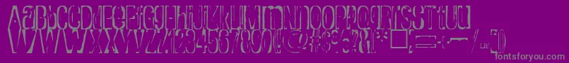 RaptureRegular Font – Gray Fonts on Purple Background