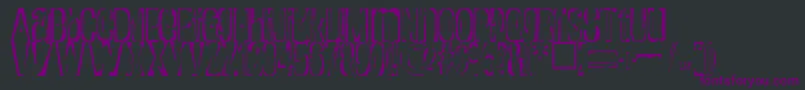 Шрифт RaptureRegular – фиолетовые шрифты на чёрном фоне