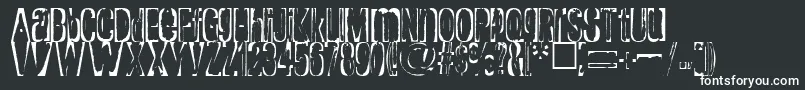RaptureRegular Font – White Fonts on Black Background
