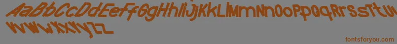Funtastic Font – Brown Fonts on Gray Background
