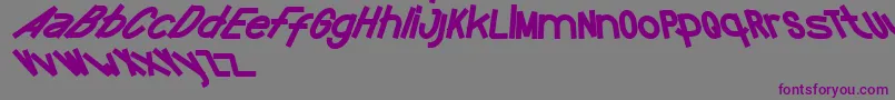 Funtastic Font – Purple Fonts on Gray Background