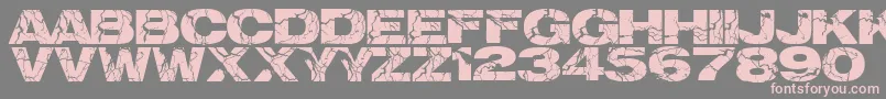 Electrical Font – Pink Fonts on Gray Background