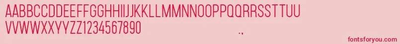 CarsonD Font – Red Fonts on Pink Background