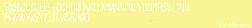 CarsonD Font – White Fonts on Yellow Background