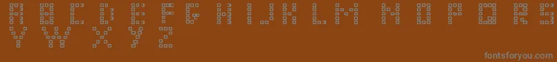 Шрифт Pixelchunker – серые шрифты на коричневом фоне