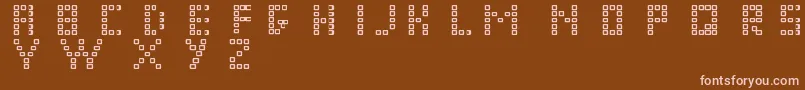 Шрифт Pixelchunker – розовые шрифты на коричневом фоне
