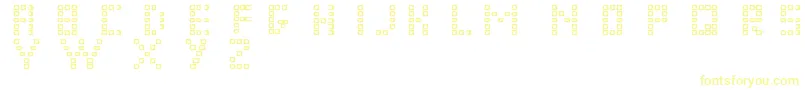 Pixelchunker-Schriftart – Gelbe Schriften