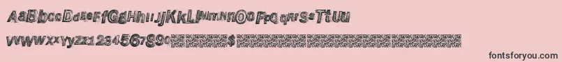 Wreckingbawl Font – Black Fonts on Pink Background