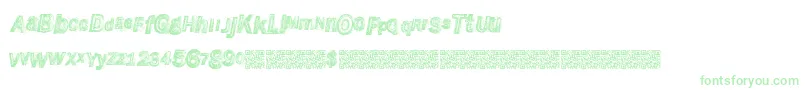 Wreckingbawl Font – Green Fonts on White Background