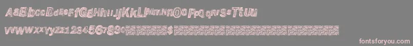 Wreckingbawl Font – Pink Fonts on Gray Background