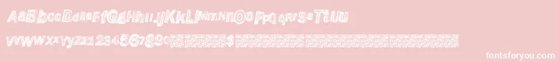 Wreckingbawl Font – White Fonts on Pink Background