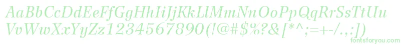 fuente WilkeLt56Italic – Fuentes Verdes Sobre Fondo Blanco