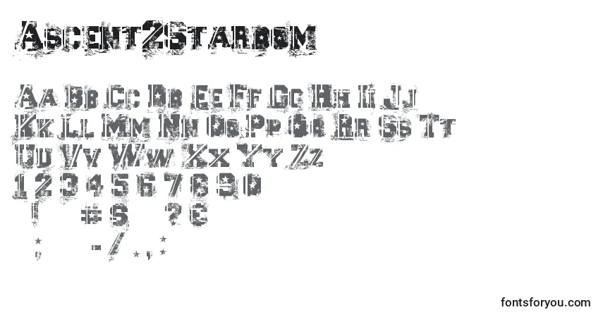 Police Ascent2Stardom - Alphabet, Chiffres, Caractères Spéciaux