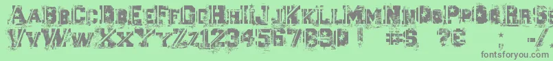 Ascent2Stardom Font – Gray Fonts on Green Background