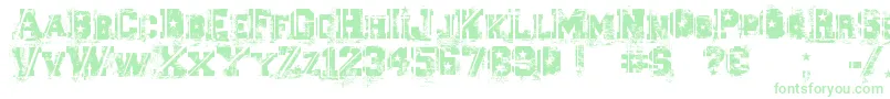 Ascent2Stardom Font – Green Fonts on White Background