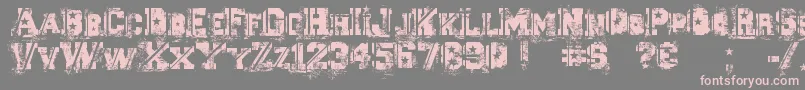 Ascent2Stardom Font – Pink Fonts on Gray Background