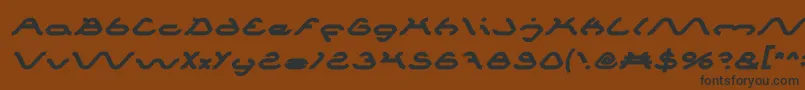 SpiderBoldItalic Font – Black Fonts on Brown Background