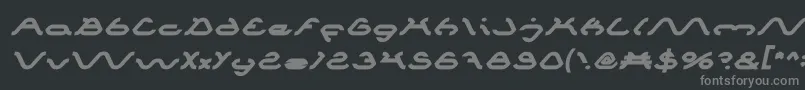 Шрифт SpiderBoldItalic – серые шрифты на чёрном фоне