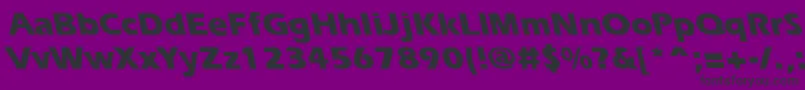 ErgoeextraboldbsRegular Font – Black Fonts on Purple Background