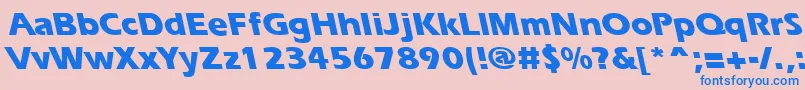 ErgoeextraboldbsRegular Font – Blue Fonts on Pink Background