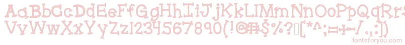 Bracketeer Font – Pink Fonts on White Background