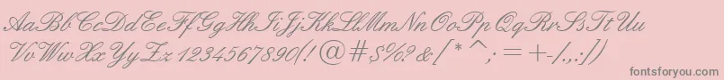 Tt0840m Font – Gray Fonts on Pink Background