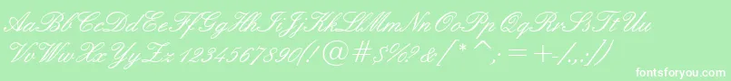 Tt0840m Font – White Fonts on Green Background