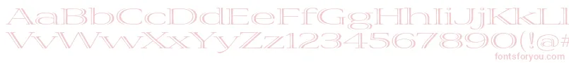 VivastdExtraextended Font – Pink Fonts on White Background