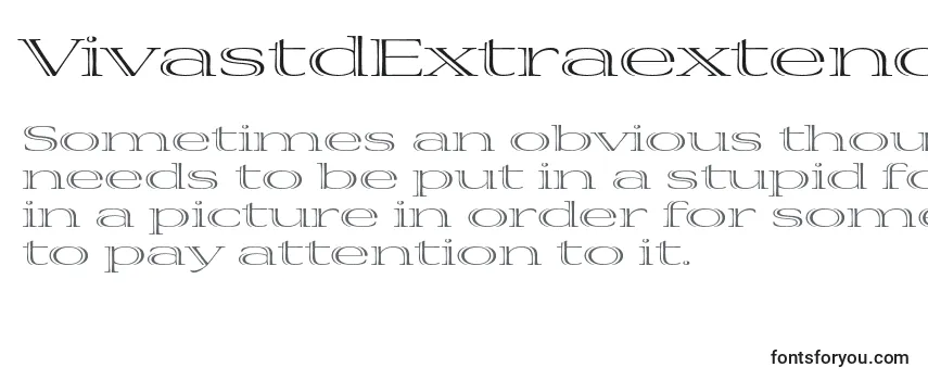 VivastdExtraextended Font