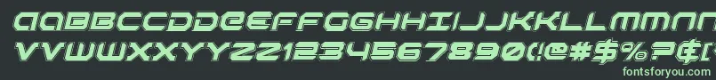 Robotaurai Font – Green Fonts on Black Background