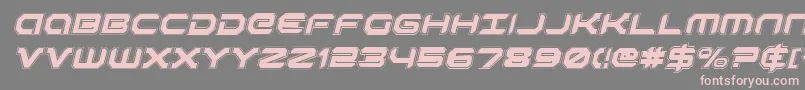 Robotaurai Font – Pink Fonts on Gray Background