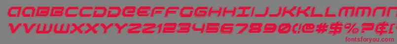 Шрифт Robotaurai – красные шрифты на сером фоне