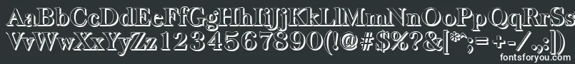 BaskervilleshadowBold Font – White Fonts