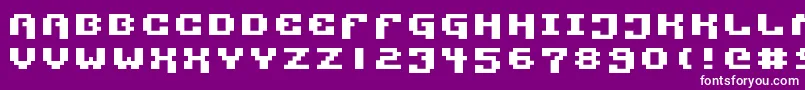 PixelTechnology+ Font – White Fonts on Purple Background