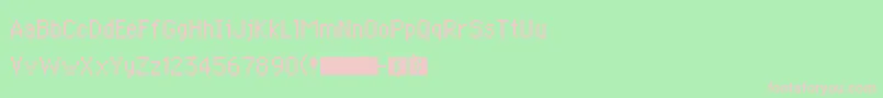 PkmnMysteryDungeon Font – Pink Fonts on Green Background