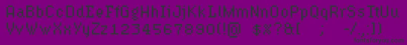 HydrophiliaIced Font – Black Fonts on Purple Background