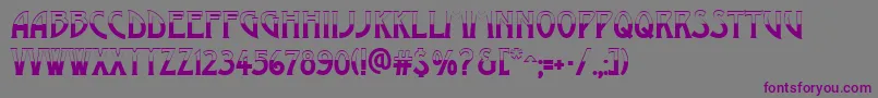 AModernobw Font – Purple Fonts on Gray Background