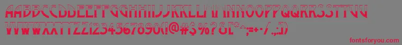 AModernobw Font – Red Fonts on Gray Background