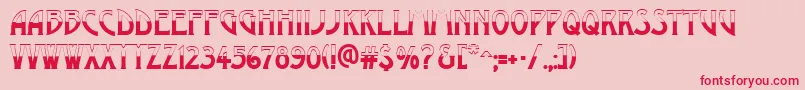 AModernobw Font – Red Fonts on Pink Background