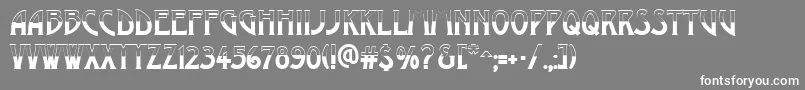 AModernobw Font – White Fonts on Gray Background