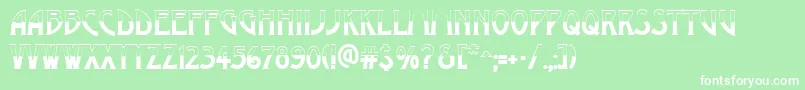 AModernobw Font – White Fonts on Green Background