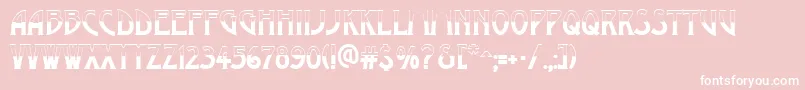 AModernobw Font – White Fonts on Pink Background