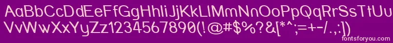 Weitere Informationen zur Strvarr-Schriftart Strvarr-Schriftart – Rosa Schriften auf violettem Hintergrund