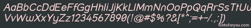 StreetItalic Font – Pink Fonts on Black Background