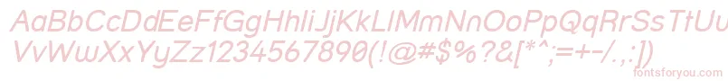 StreetItalic Font – Pink Fonts on White Background