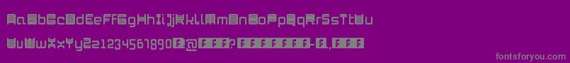Шрифт Mambo – серые шрифты на фиолетовом фоне