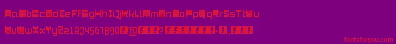 Mambo Font – Red Fonts on Purple Background