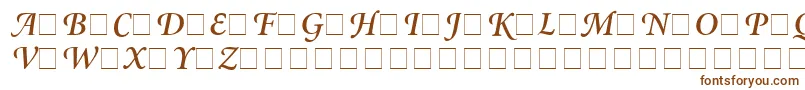 Шрифт AtlantixSwashSsiSemiBoldItalic – коричневые шрифты на белом фоне